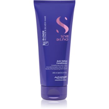 Alfaparf Milano Semi di Lino Blonde balsam de par violet pentru parul blond cu suvite - imagine 2